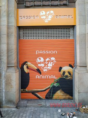 graffiti pasion animal persiana